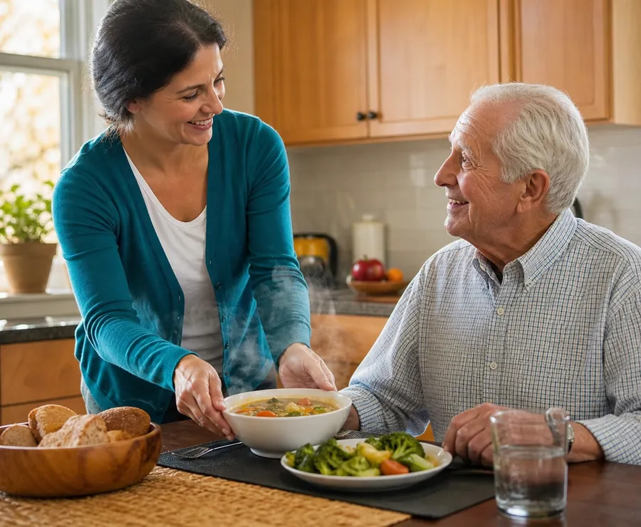 Meal preparation for a senior