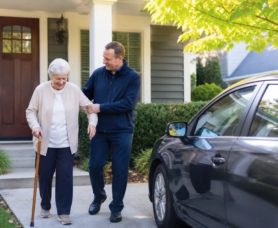 Safe transportation for a senior